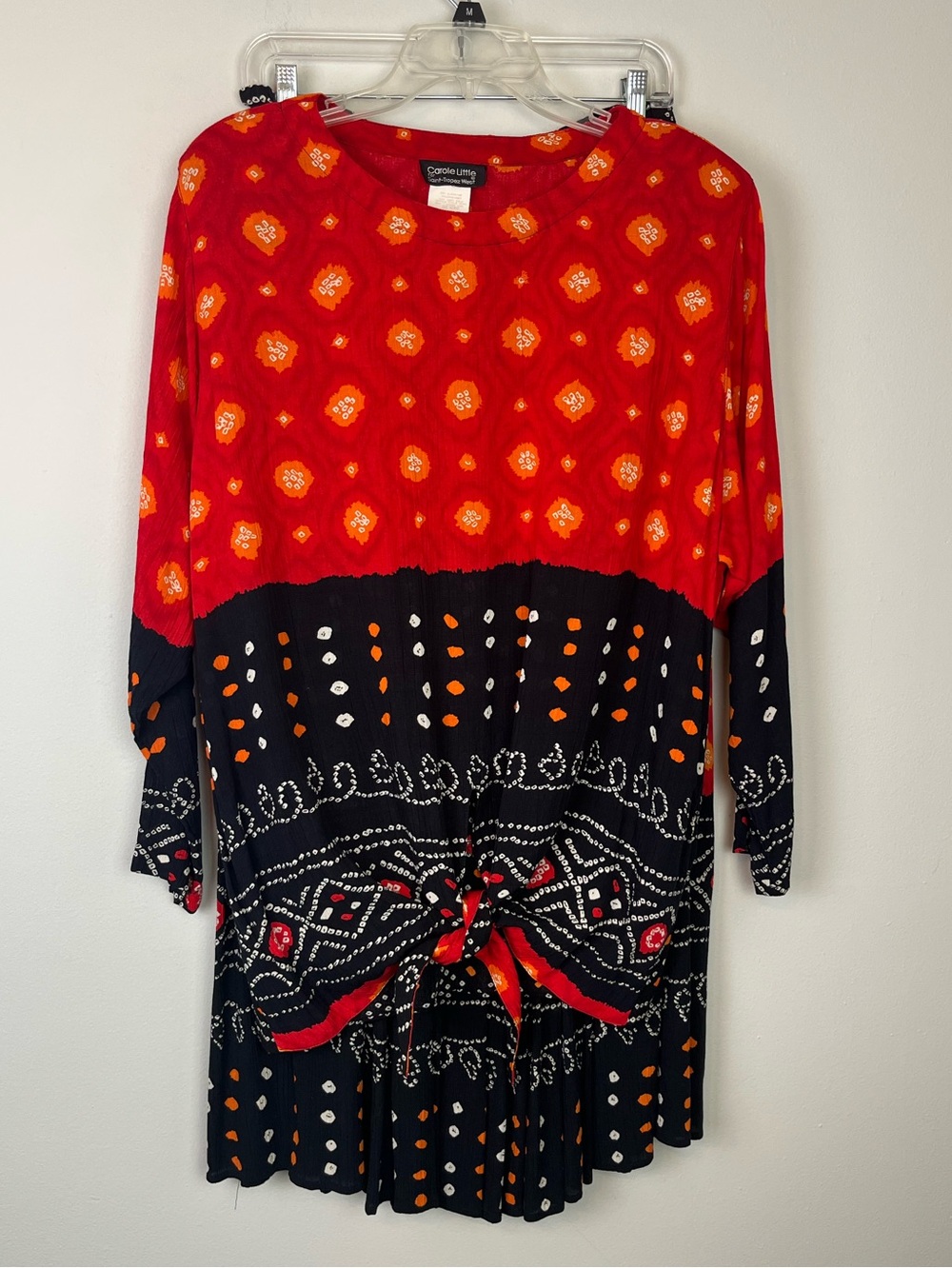 Vintage Carole Little For Saint Tropez West Rayon Top And Maxi Skirt Set Size 12